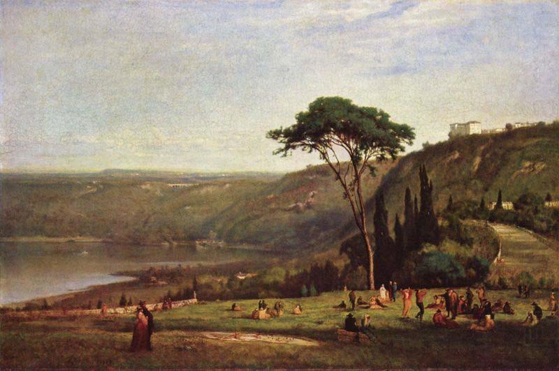 George Inness Lake Albano china oil painting image